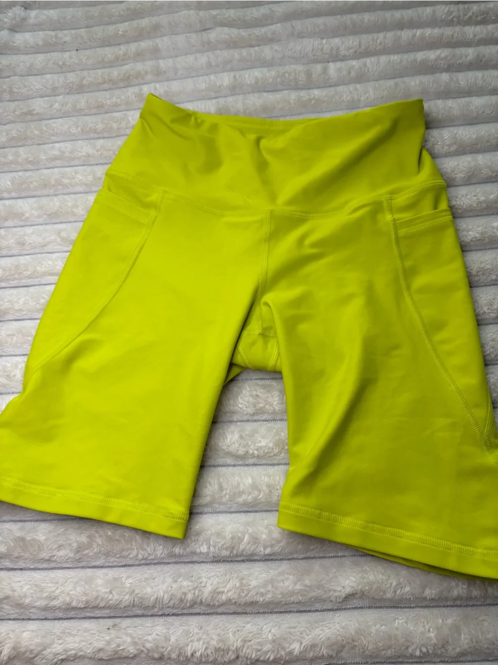Size Medium Old Navy Active Neon Yellow Athletic Biker Shorts